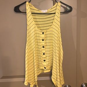Yellow cropped top